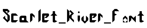 Scarlet_River_Font Font Image