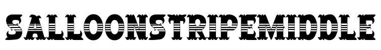 SalloonStripeMiddle Font Image