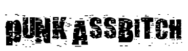 pUNKASSBITCH Font Image