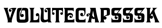 VoluteCapsSSK Font Image