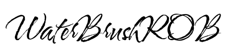 WaterBrushROB Font Image
