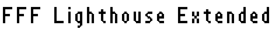 FFF Lighthouse Extended Font Image