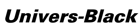 Univers-Black Font Image