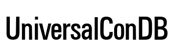 UniversalConDB Font Image