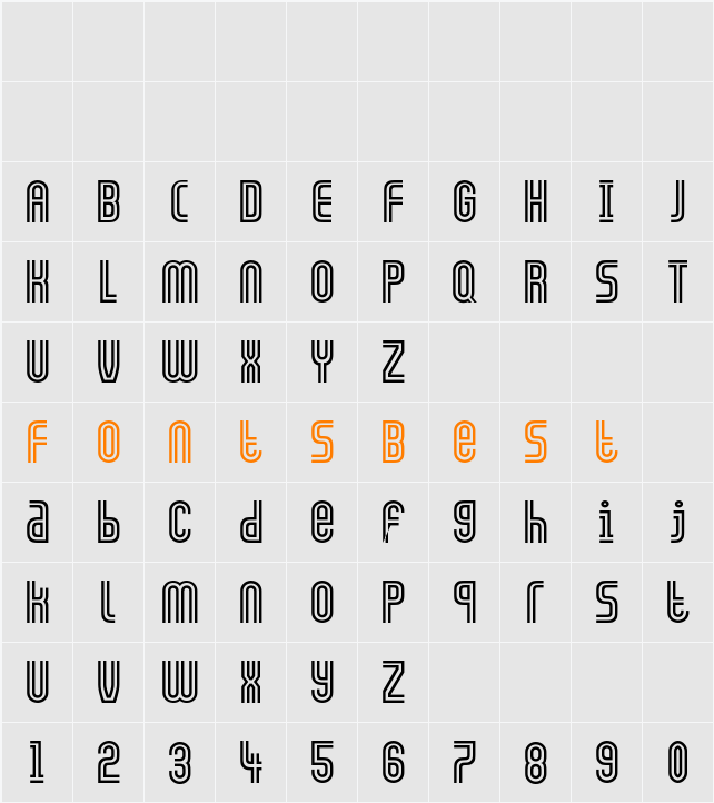 GALLEDIS Character Map