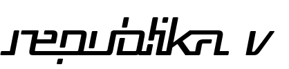Republika V Font Image