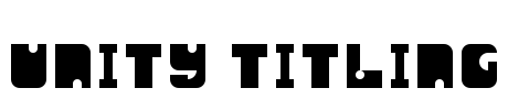 Unity Titling Font Image