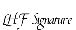 LHF Signature Font Image