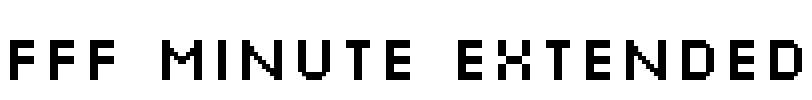 FFF Minute Extended Font Image