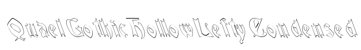 QuaelGothicHollowLeftyCondensed