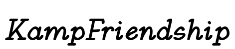 KampFriendship Font Image
