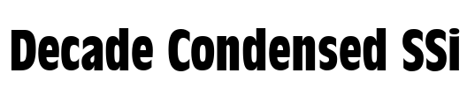 Decade Condensed SSi