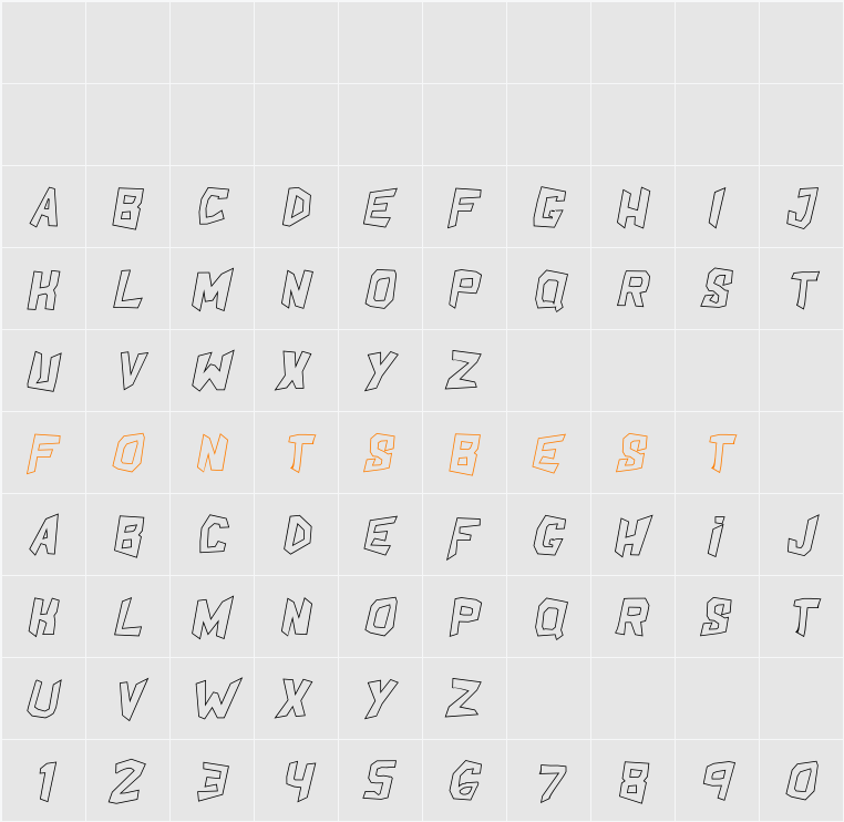 ShakeAndBake Character Map