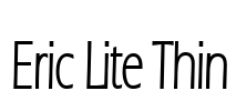 Eric Lite Thin Font Image