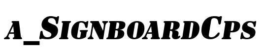 a_SignboardCps Font Image