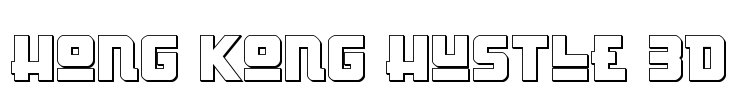 Hong Kong Hustle 3D Font Image