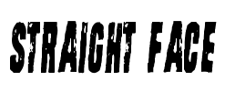 Straight Face Font Image