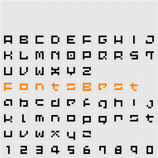 LVDC Common Pix2 Character Map