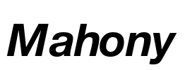 Mahony Font Image