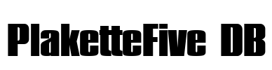 PlaketteFive DB Font Image