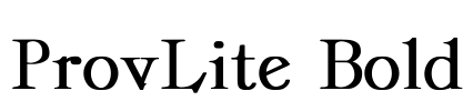 ProvLite Bold Font Image