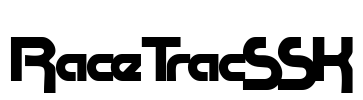 RaceTracSSK Font Image