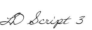 LD Script 3 Font Image