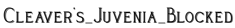 Cleaver's_Juvenia_Blocked