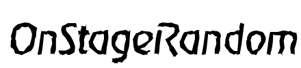 OnStageRandom Font Image