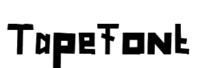 TapeFont  Font Image