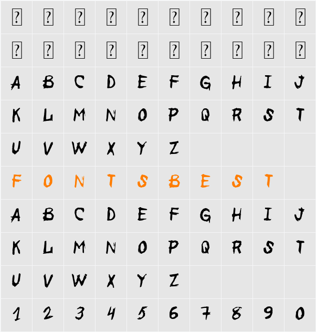 MB Before the End  Character Map