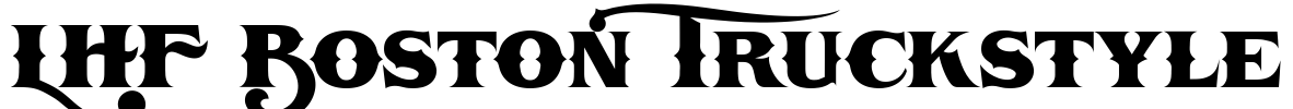 LHF Boston Truckstyle Font Image