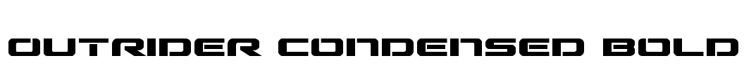 Outrider Condensed Bold Font Image