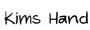 Kims Hand Font Image