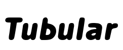 Tubular Font Image