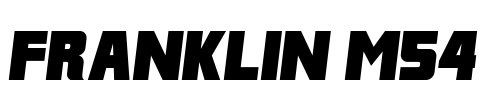 Franklin M54 Font Image