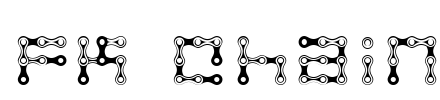 FK Chain Font Image