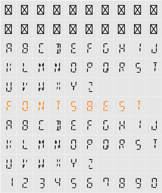 Digital Enter Below Character Map