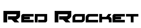 Red Rocket Font Image