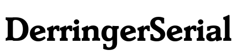 DerringerSerial Font Image