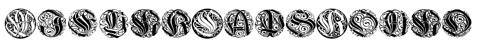WieynkCapsRound Font Image