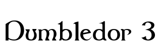 Dumbledor 3 Font Image