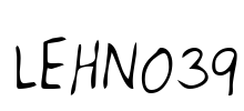 LEHN039 Font Image