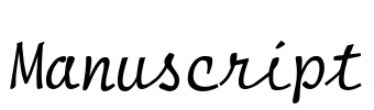 Manuscript Font Image