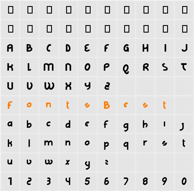 WFF LAGE grafica FGM Normal Character Map
