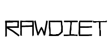 RawDiet Font Image