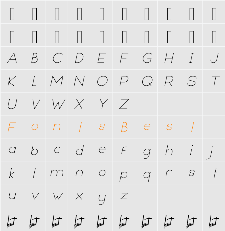 Leal Character Map