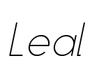 Leal Font Image