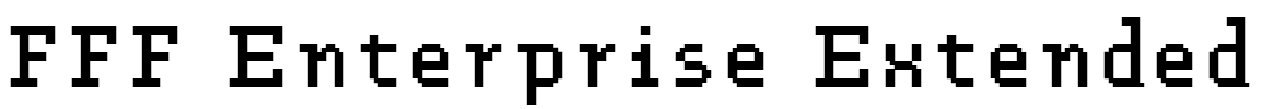 FFF Enterprise Extended Font Image