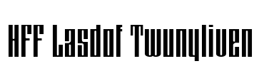 HFF Lasdof Twunyliven Font Image